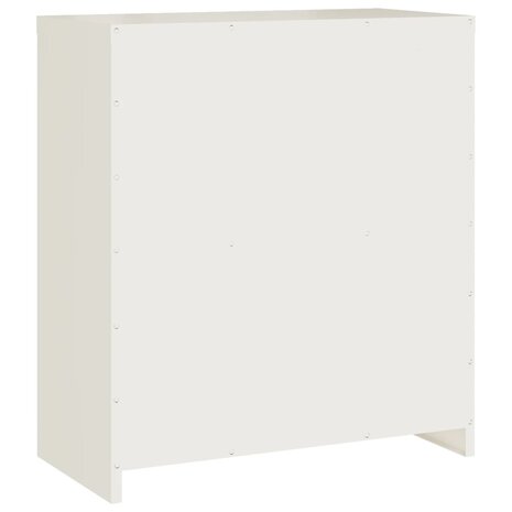 Archiefkast 79x40x90 cm staal wit 6
