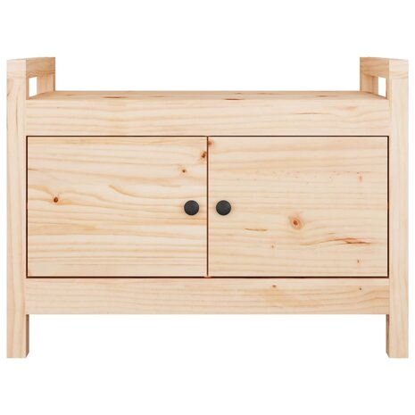 Halbankje 80x40x60 cm massief grenenhout 3