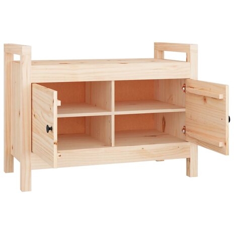 Halbankje 80x40x60 cm massief grenenhout 4