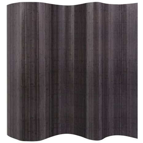Kamerscherm 250x165 cm bamboe grijs 1