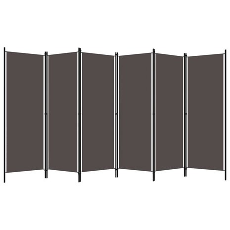 Kamerscherm met 6 panelen 300x180 cm antraciet 2