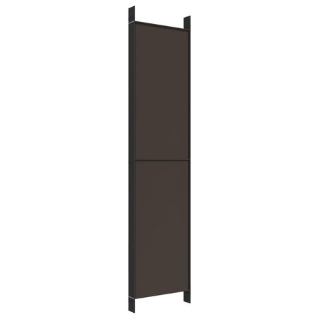 Kamerscherm met 6 panelen 300x220 cm stof bruin 6