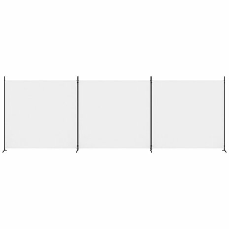  Kamerscherm met 3 panelen 525x180 cm stof wit 3