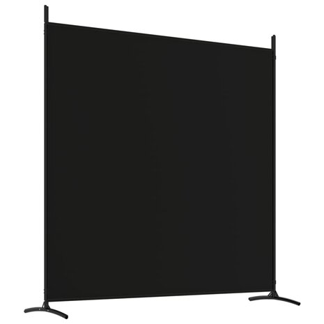 Kamerscherm met 4 panelen 698x180 cm stof zwart 6