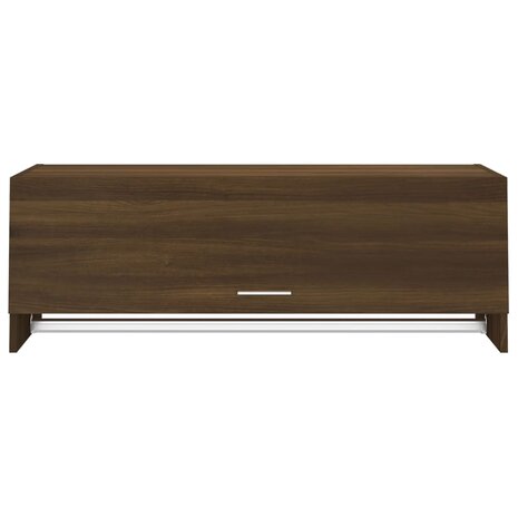 Kledingkast 100x32,5x35 cm bewerkt hout bruin eikenkleur 3
