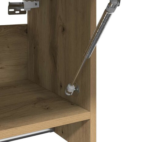 Kledingkast 70x32,5x35 cm bewerkt hout artisanaal eikenkleur 7