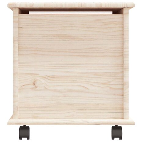 Opbergkist met wielen ALTA 73x39,5x43 cm massief grenenhout 6