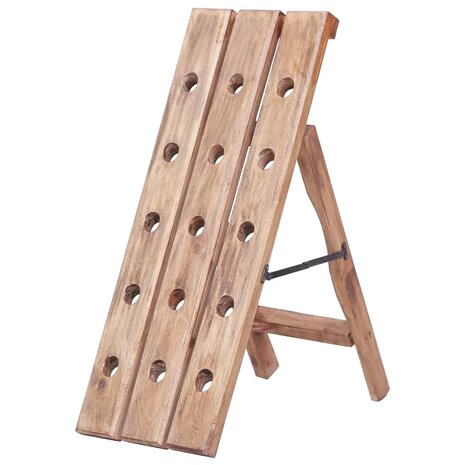 Wijnrek voor 15 flessen 26x50x70 cm massief mahoniehout 1