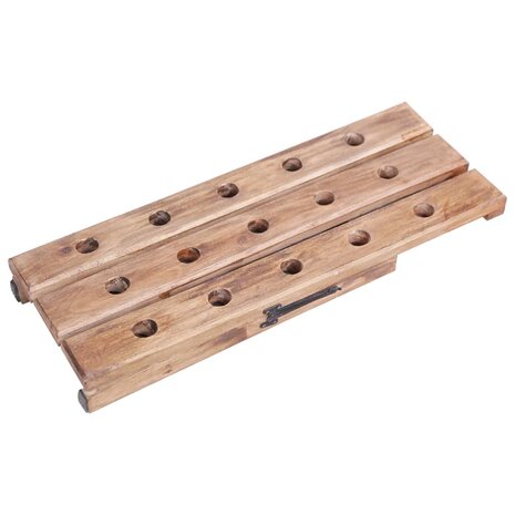Wijnrek voor 15 flessen 26x50x70 cm massief mahoniehout 5