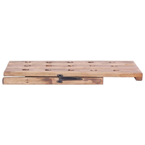 Wijnrek voor 15 flessen 26x50x70 cm massief mahoniehout 6