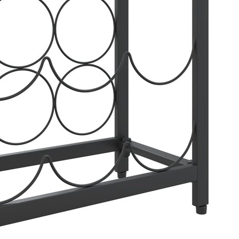 Wijnrek voor 57 flessen 34x18x200 cm smeedijzer zwart 6