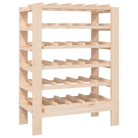 Wijnrek 61,5x30x82 cm massief grenenhout 2