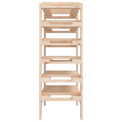 Wijnrek 61,5x30x82 cm massief grenenhout 6
