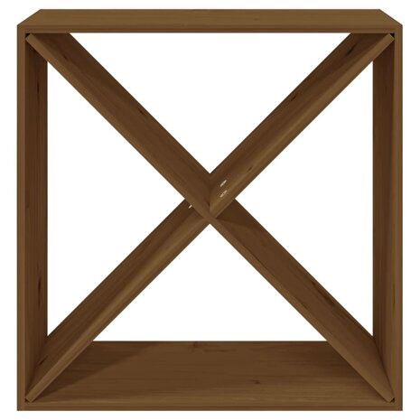 Wijnkast 62x25x62 cm massief grenenhout honingbruin 5