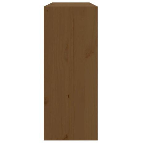 Wijnkast 62x25x62 cm massief grenenhout honingbruin 6