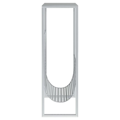Tijdschriftenrek 35x15x45 cm staal zilverkleurig 4