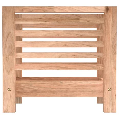 Tijdschriftenrek 40x26,5x38,5 cm massief walnotenhout 3