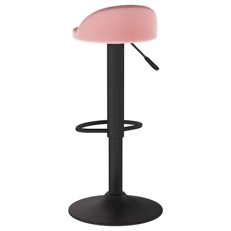 Barkruk fluweel roze 5