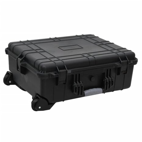 Flightcase op wieltjes 63x50x23 cm PP zwart 1