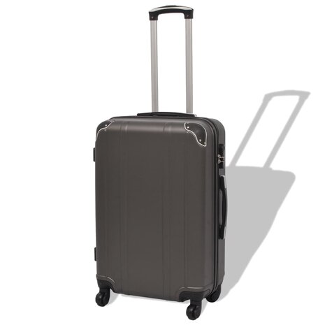 Harde rolkoffer set antraciet 4-dlg 2
