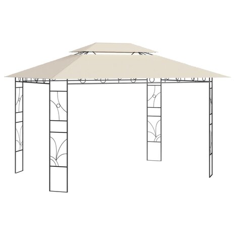 Prieel 160 g/m² 4x3x2,7 m crèmekleurig 1