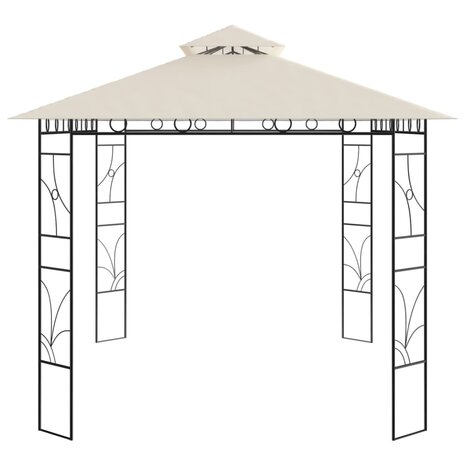 Prieel 160 g/m² 4x3x2,7 m crèmekleurig 3