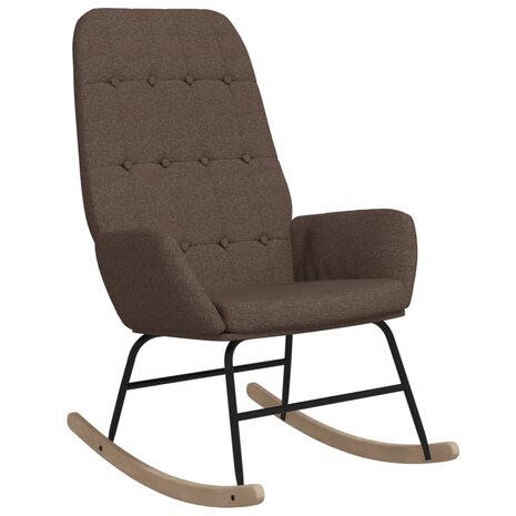 Schommelstoel stof taupe 2