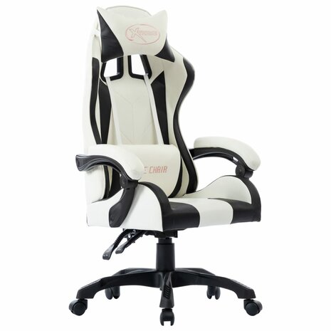 Racestoel kunstleer zwart 1