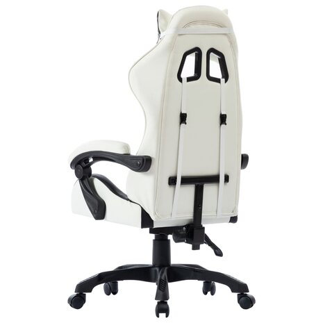 Racestoel kunstleer zwart 5