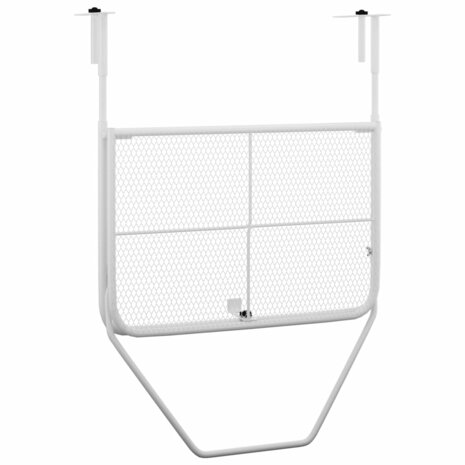 Balkontafel 60x40 cm staal wit 5