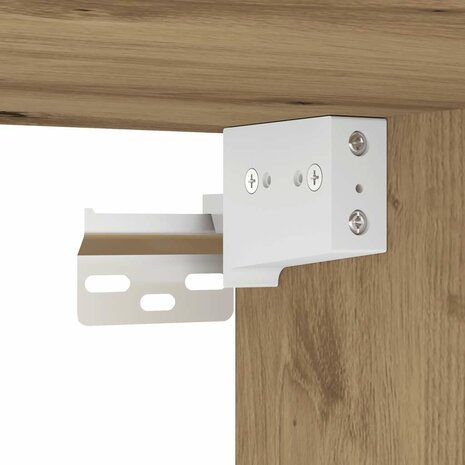 Hangkast 20x29,5x60 cm bewerkt hout artisanaal eikenkleur 8