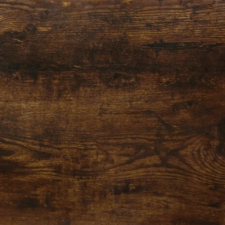 Ladekast met wieltjes bewerkt hout gerookt eikenkleurig 8