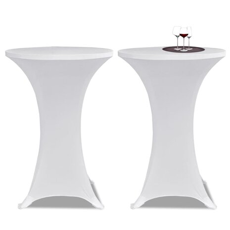 Statafelhoes 4 st stretch Ø60 cm wit 2
