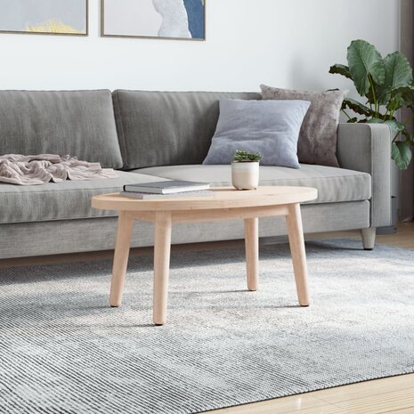 Tafelblad ovaal 70x35x2,5 cm massief grenenhout 2