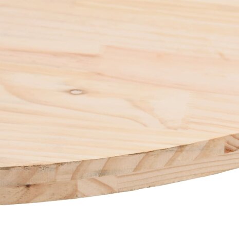 Tafelblad ovaal 70x35x2,5 cm massief grenenhout 5