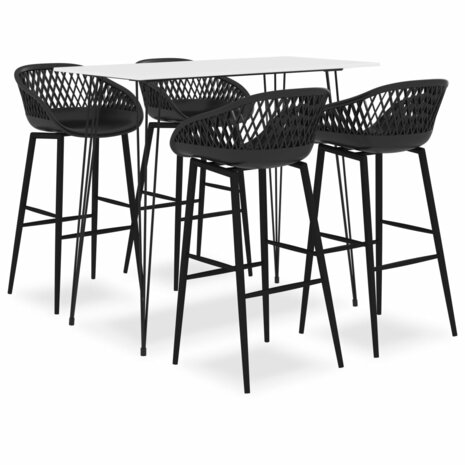 5-delige Barset wit en zwart 1