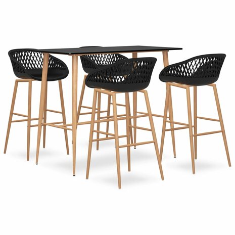 5-delige Barset zwart 1