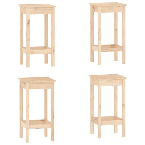 5-delige Barset massief grenenhout 5