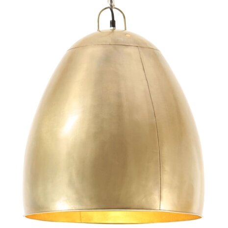 Hanglamp industrieel rond 25 W E27 42 cm messingkleurig 1