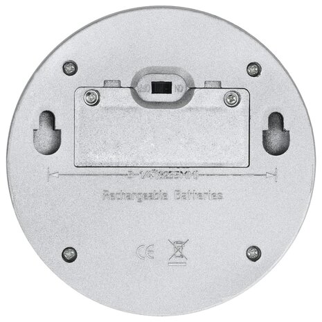 LED-wandlampen solar rond zilver 12 st 7