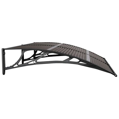 Deurluifel 150x100 cm polycarbonaat zwart 5