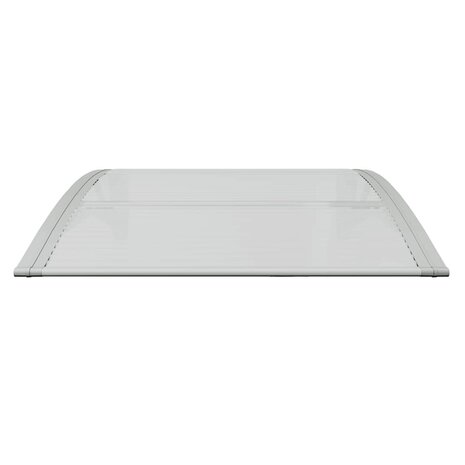 Deurluifel 80x75 cm polycarbonaat grijs en transparant 4