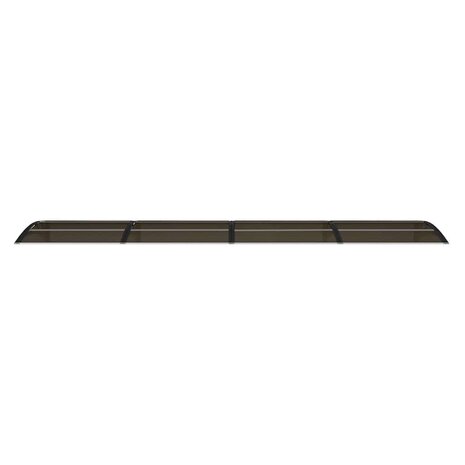Deurluifel 400x75 cm polycarbonaat zwart 4