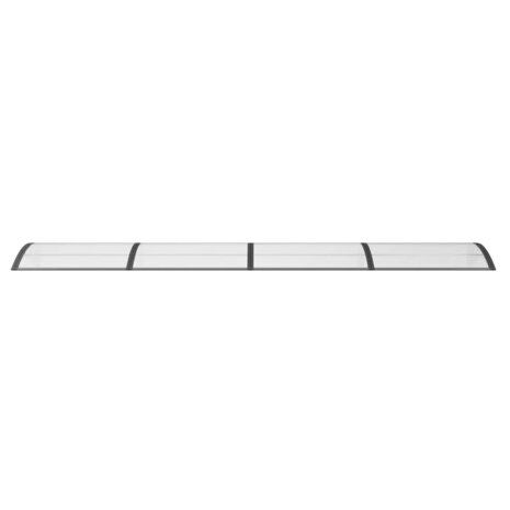 Deurluifel 400x100 cm polycarbonaat zwart 4