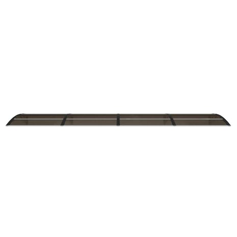 Deurluifel 400x100 cm polycarbonaat zwart 4