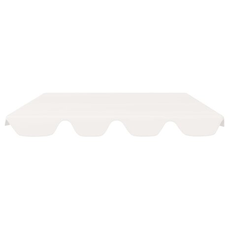 Vervangingsluifel voor schommelbank 188/168x145/110 cm wit 3