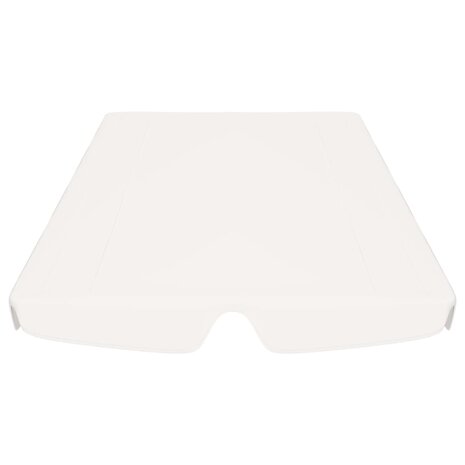 Vervangingsluifel voor schommelbank 188/168x145/110 cm wit 4