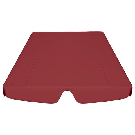 Vervangingsluifel voor schommelbank 150/130x105/70 cm wijnrood 4