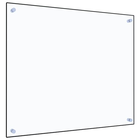 Spatscherm keuken 70x60 cm gehard glas transparant 1
