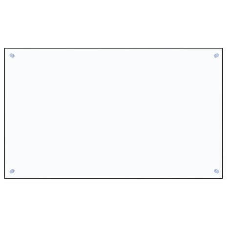 Spatscherm keuken 100x60 cm gehard glas transparant 2